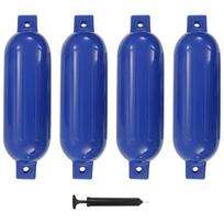 vidaXL Valties bortų apsaugos, 4vnt., mėlynos spalvos, 51x14cm, PVC