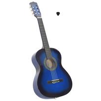 vidaXL Klasikinė gitara pradedantiesiems ir vaikams, mėlyna, 3/4 36"