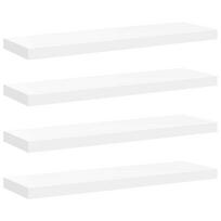 vidaXL Pakabinamos lentynos, 4vnt., baltos, 80x23,5x3,8cm, MDF
