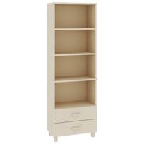 vidaXL Komoda HAMAR, medaus ruda, 60x35x180cm, pušies masyvas