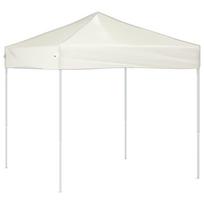 vidaXL Sulankstoma proginė palapinė, kreminės spalvos, 2x2m