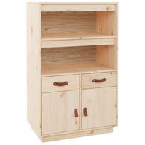 vidaXL Komoda, 67x40x108,5cm, pušies medienos masyvas