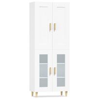 vidaXL Komoda, baltos spalvos, 69,5x34x180cm, apdirbta mediena