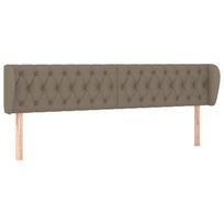 vidaXL Galvūgalis su auselėmis,taupe spalvos,203x23x78/88 cm, audinys