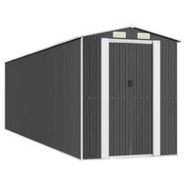 vidaXL Sodo pašiūrė, antracito, 192x689x223cm, galvanizuotas plienas