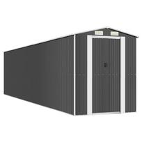 vidaXL Sodo pašiūrė, antracito, 192x855x223cm, galvanizuotas plienas