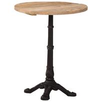 vidaXL Bistro staliukas, skersmuo 60x76cm, neapdorota mango mediena