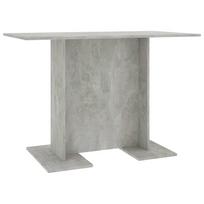 vidaXL Valgomojo stalas, betono pilkos, 110x60x75 cm, apdirbta mediena