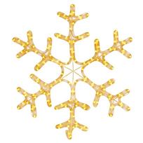 vidaXL Kalėdinė dekoracija snaigė su 144 šiltomis LED, 59x59cm