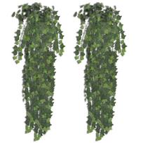 vidaXL 2 Žalios Spalvos Dirbtinės Gebenės 90 cm