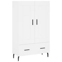 vidaXL Komoda, baltos spalvos, 69,5x31x115cm, apdirbta mediena