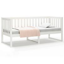vidaXL Dieninė lova be čiužinio Balta 75x190 cm medžio masyvo pušis