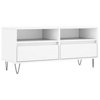 vidaXL Televizoriaus spintelė, balta, 100x34,5x44,5cm, mediena