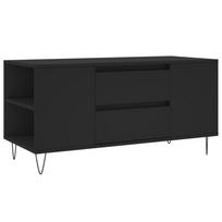 vidaXL Kavos staliukas, juodas, 102x44,5x50cm, apdirbta mediena