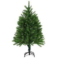vidaXL Dirbtinė Kalėdų eglutė, žalia, 120cm, tikroviški spygliai