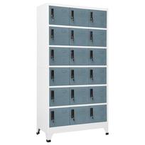 vidaXL Persirengimo spintelė, pilka, 90x40x180cm, plienas