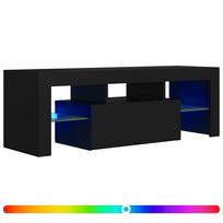 vidaXL Televizoriaus spintelė su LED apšvietimu, juoda, 120x35x40cm