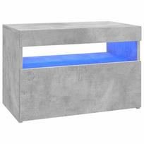 vidaXL Televizoriaus spintelė su LED, betono pilka, 60x35x40cm