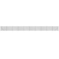 vidaXL Tinklinė tvora su flanšais, antracito spalvos, 1,6x25m