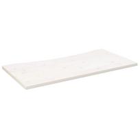 vidaXL Rašomojo stalo stalviršis, baltas, 110x55x2,5cm, pušies masyvas