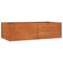 vidaXL Aukštas sodo lovelis, rūdžių, 160x80x45cm, Corten plienas