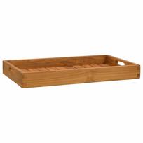 vidaXL Serviravimo padėklas, 60x35cm, tikmedžio medienos masyvas