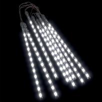 vidaXL Girlianda meteorų lietus, 8vnt., 30cm, 192 šaltos baltos LED