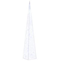 vidaXL Akrilinė LED dekoracija kūgis, mėlynos spalvos, 60cm