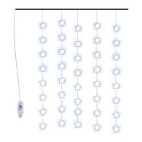 vidaXL LED žvaigždžių užuolaida, 200 mėlynų LED lempučių