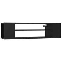 vidaXL Pakabinama TV spintelė, juoda, 100x30x26,5cm, mediena