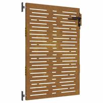 vidaXL Sodo vartai, 85x125 cm, Corten plienas, kvadratinis dizainas