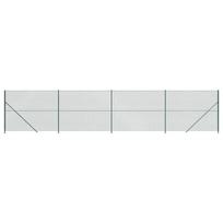 vidaXL Tinklinė tvora su flanšais, žalios spalvos, 1,6x10m