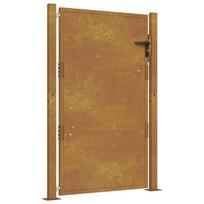 vidaXL Sodo vartai, 100x125 cm, Corten plienas