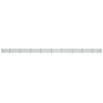 vidaXL Tinklinė tvora su smaigais, žalios spalvos, 0,8x25m