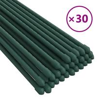 vidaXL Sodo augalų kuoliukai, 30vnt., žalios spalvos, 180cm, plienas