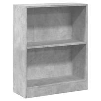 vidaXL Lentyna knygoms, betono pilkos spalvos, 60x24x76 cm, mediena