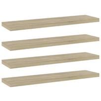 vidaXL Knygų lentynos plokštės, 4vnt., ąžuolo, 40x10x1,5cm, MDP