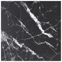 vidaXL Stalviršis, juodas, 70x70cm, grūdintas stiklas, 6mm