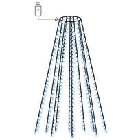 vidaXL Kalėdų eglutės girlianda su 250 mėlynų LED lempučių, 250cm