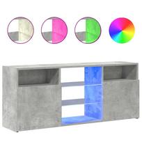 vidaXL Televizoriaus spintelė su LED, betono pilka, 120x30x50cm