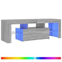 vidaXL Televizoriaus spintelė su LED, pilka ąžuolo, 120x35x40cm