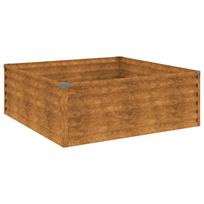 vidaXL Aukštas sodo lovelis, 100x100x36cm, Corten plienas