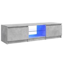 vidaXL Televizoriaus spintelė su LED, betono pilka, 140x40x36cm