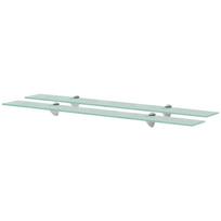 vidaXL Pakabinamos lentynos, 2vnt., 90x10cm, stiklas, 8mm (243760x2)