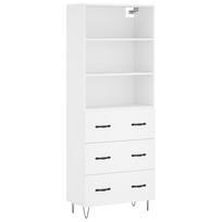 vidaXL Komoda, baltos spalvos, 69,5x34x180cm, apdirbta mediena