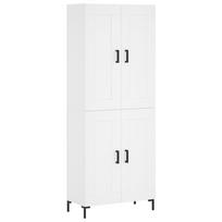 vidaXL Komoda, baltos spalvos, 69,5x34x180cm, apdirbta mediena
