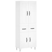 vidaXL Komoda, baltos spalvos, 69,5x34x180cm, apdirbta mediena