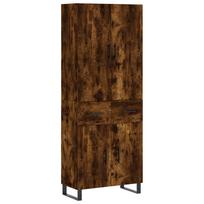 vidaXL Komoda, dūminio ąžuolo spalvos, 69,5x34x180cm, apdirbta mediena