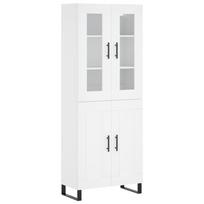 vidaXL Komoda, baltos spalvos, 69,5x34x180cm, apdirbta mediena