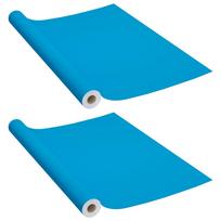 vidaXL Lipnios plėvelės baldams, 2vnt., mėlynos, 500x90cm, PVC